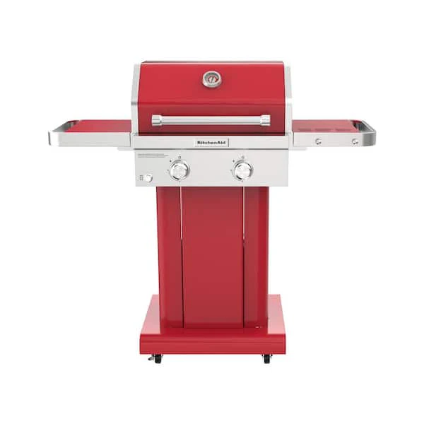 2 Burner Propane Gas Grill in all Red