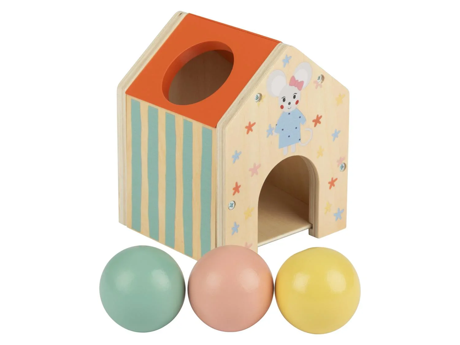 lupilu Bote de jeu et dapprentissage en bois