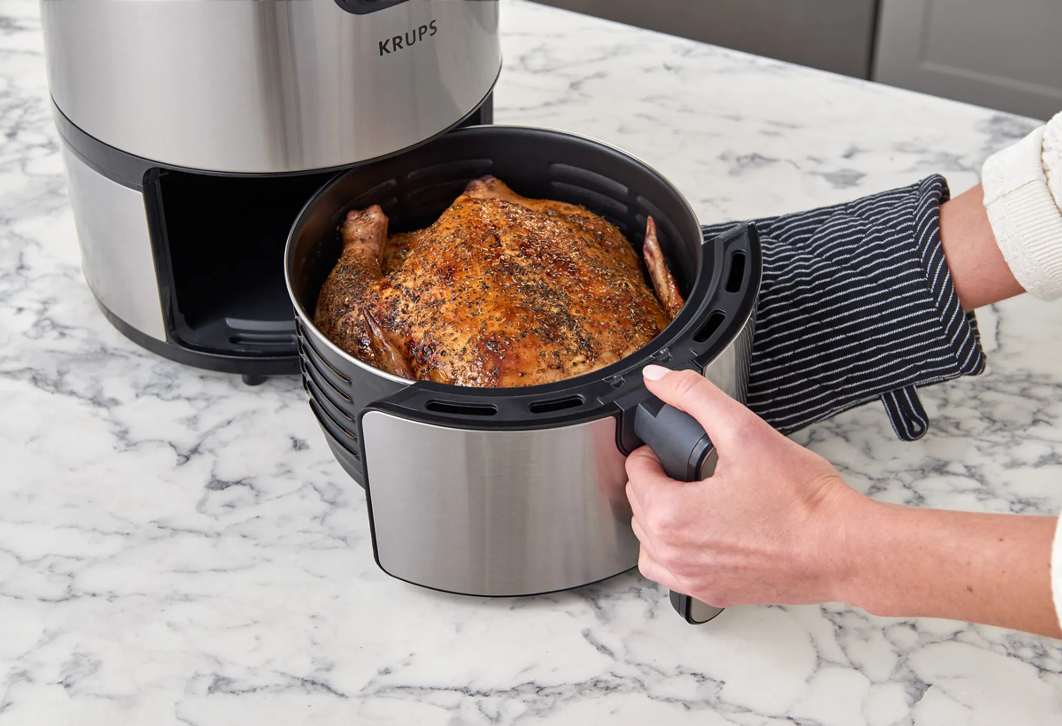 Moulinex Airfryer Easy Fry Classic + Inox EZ201D10