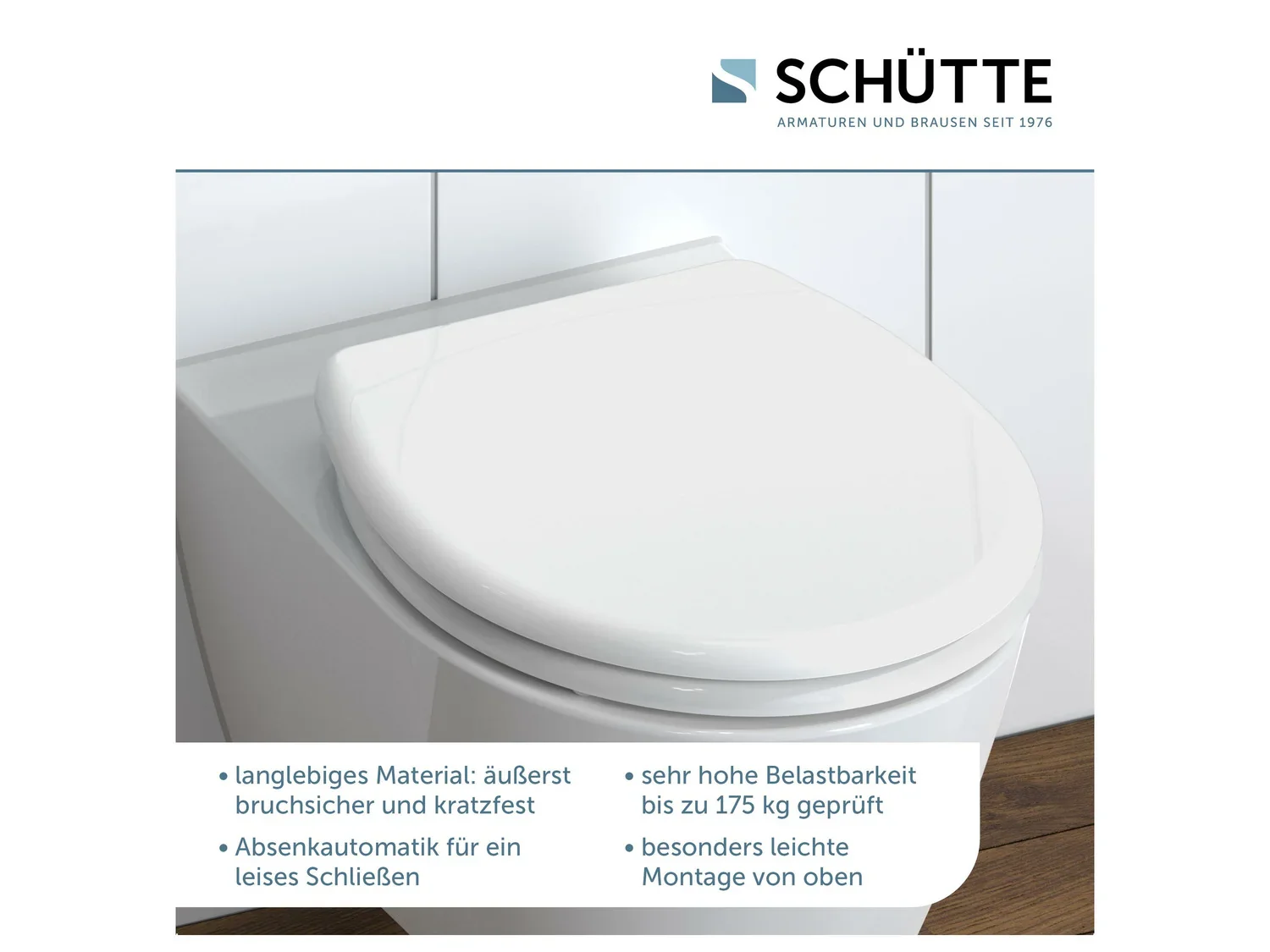Schtte Abattant WC, avec fermeture en douceur