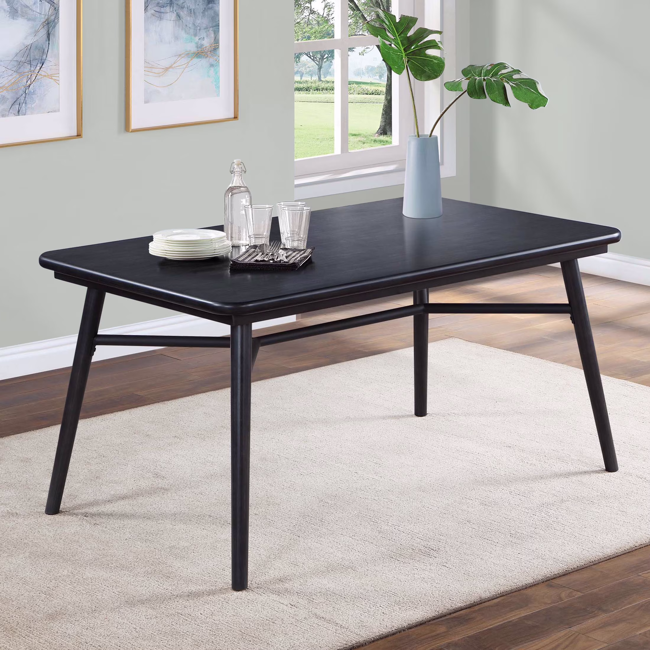 Better Homes & Gardens Springwood 59.5 Rectangle Dining Table, Natural Wood