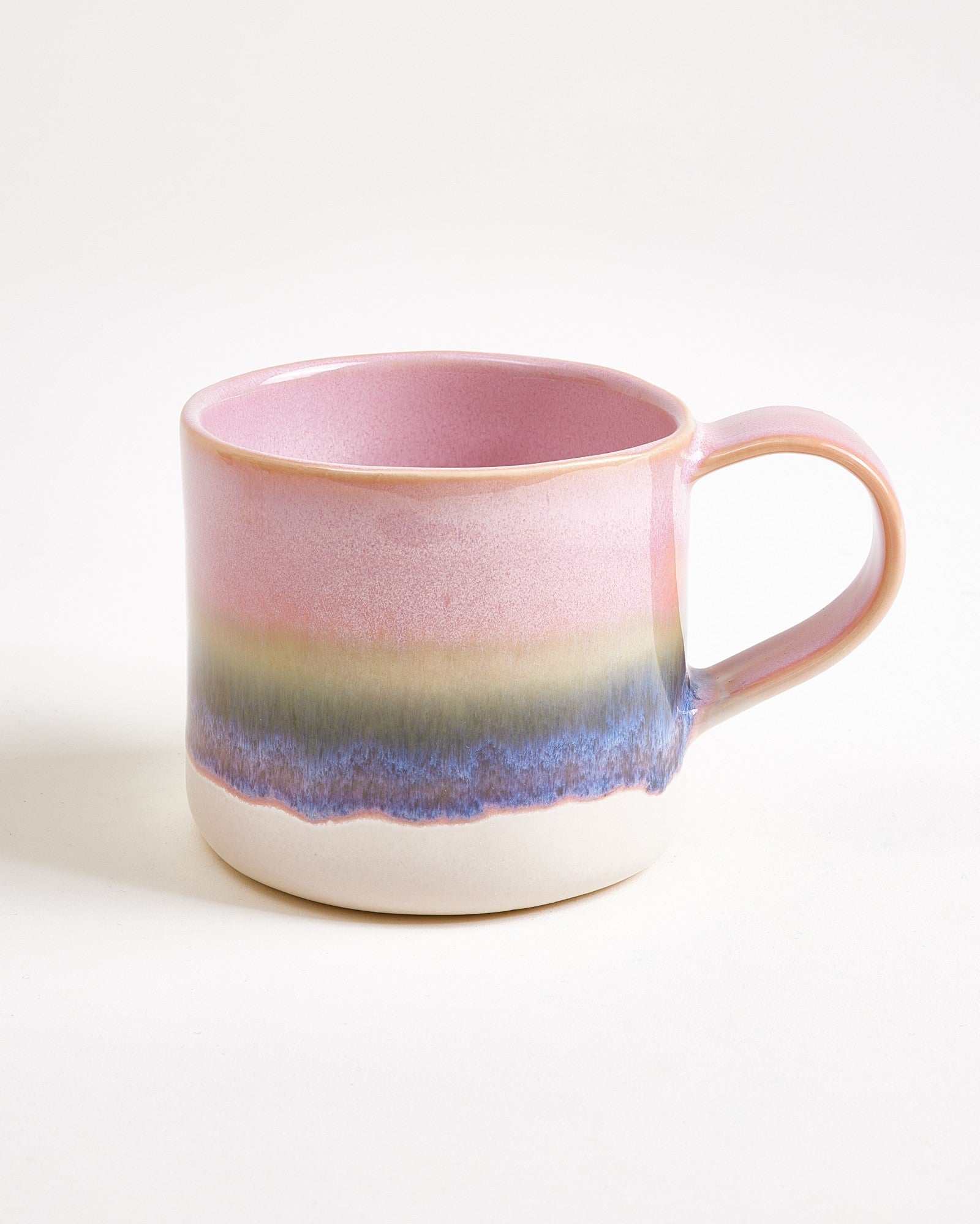 NÓDOA - LARGE MUG DIPPED PINK GREEN