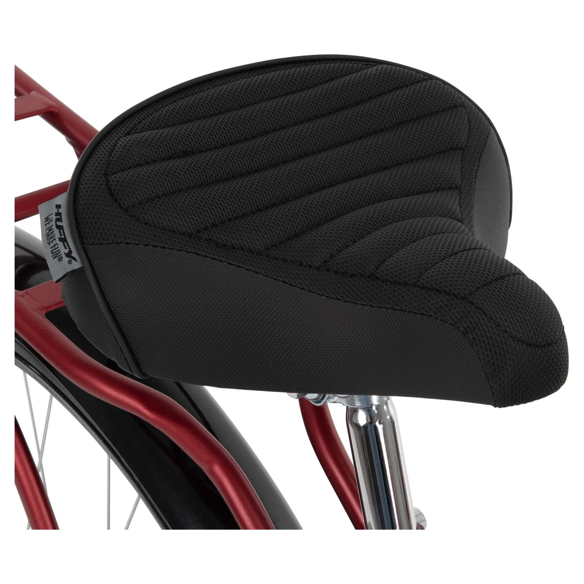 26" Nel Lusso Beach Cruiser Bike, Basket, Cargo Rack, Red, Ages 12+ Image 9