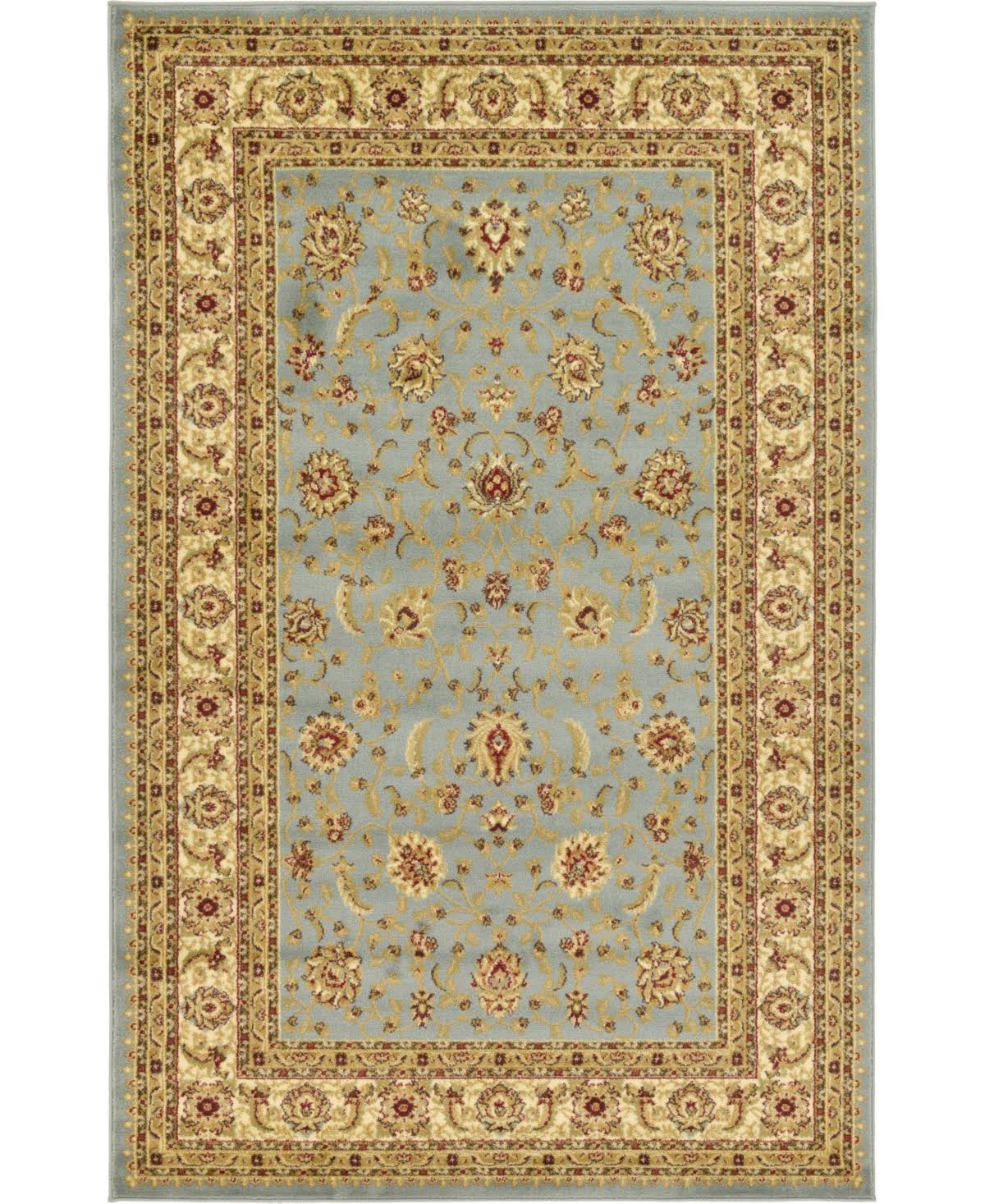 Unique Loom St. Louis Voyage Area Rug - 5' x 8' Light Blue