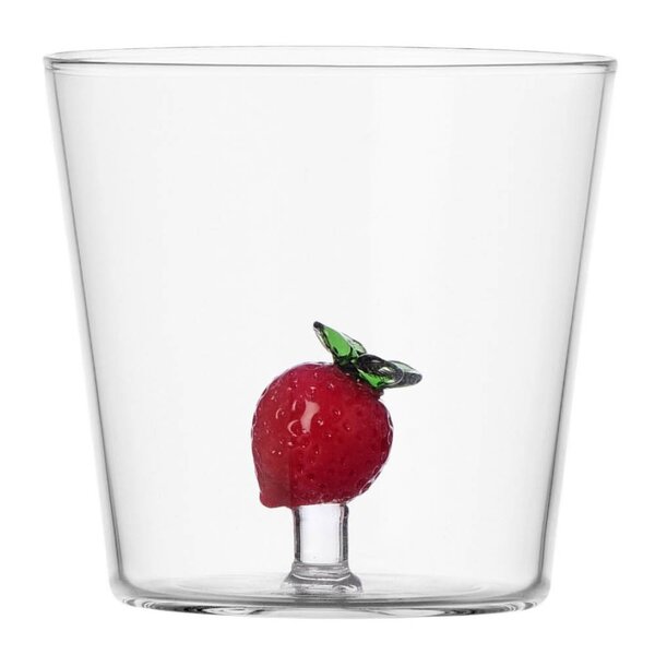 Fruits & Flowers vannglass 39 cl jordbær