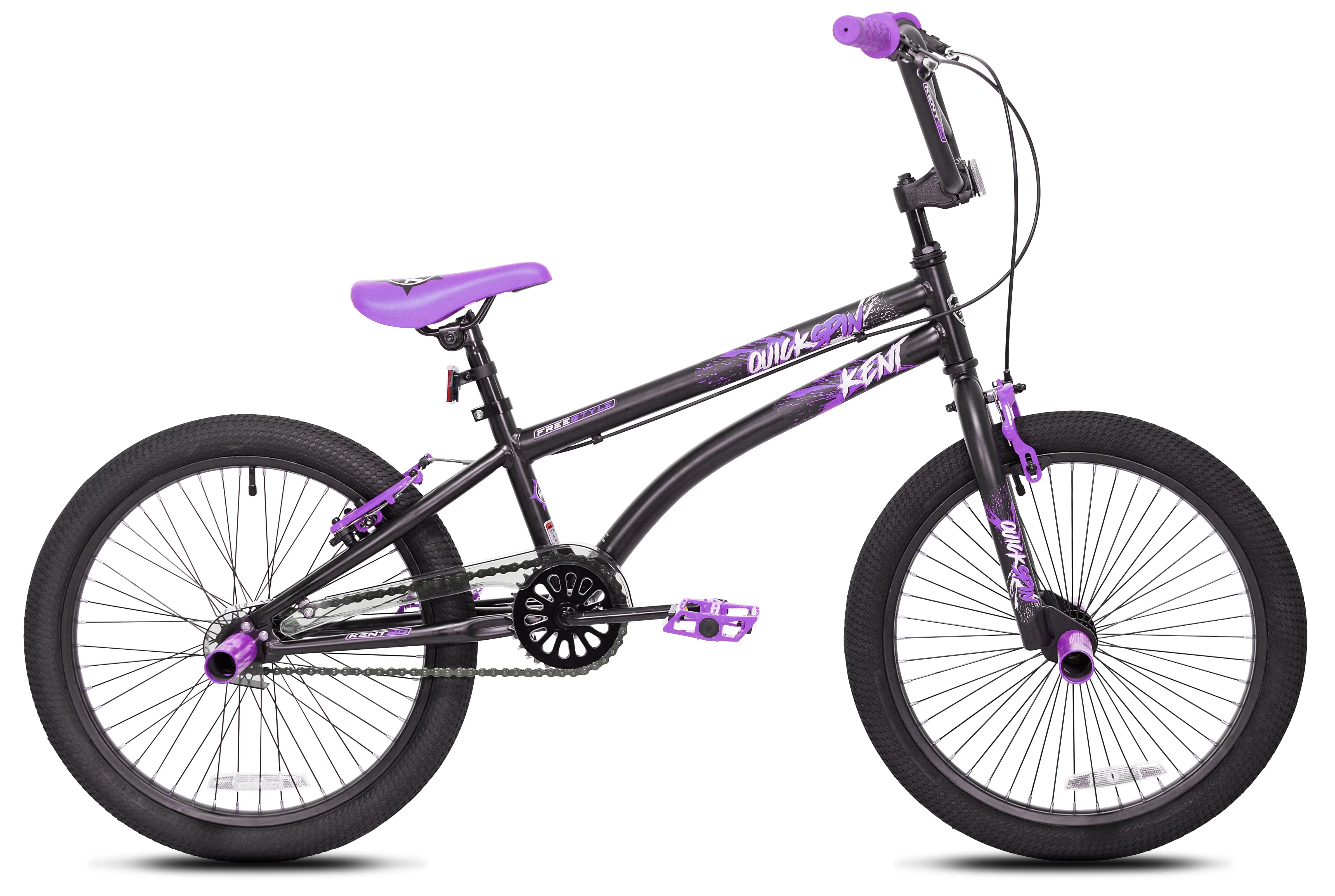 Kent Bicycles 20" Quickspin0Boy's BMX Single Speed Bicycle, Purple
