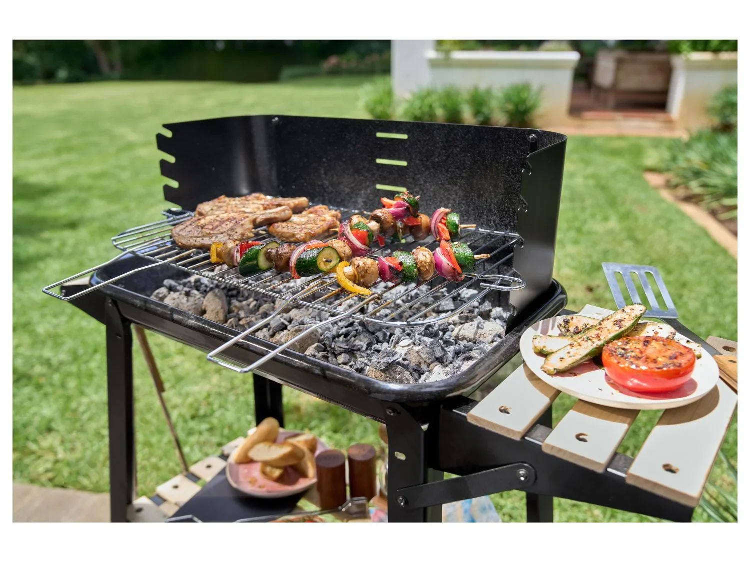 GRILLMEISTER Barbecue  charbon de bois KANSAS
