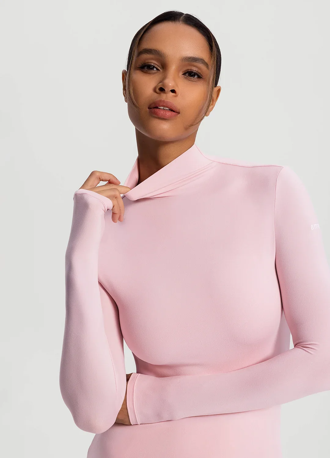 Mock Neck Long Sleeve Top