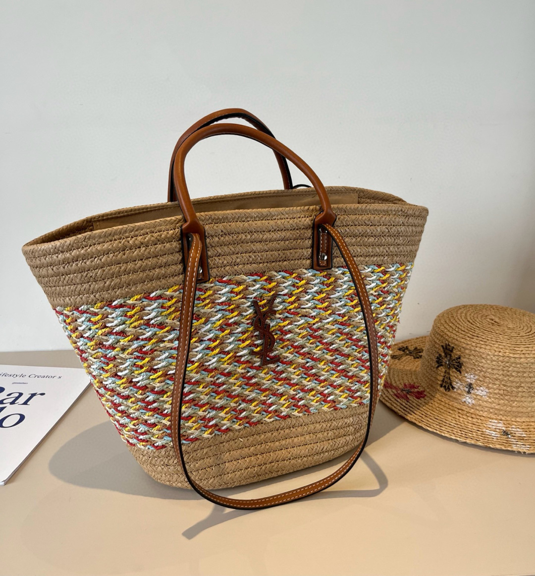 Y new arrival 2025 summer tote bag size: 47*14*27 cm