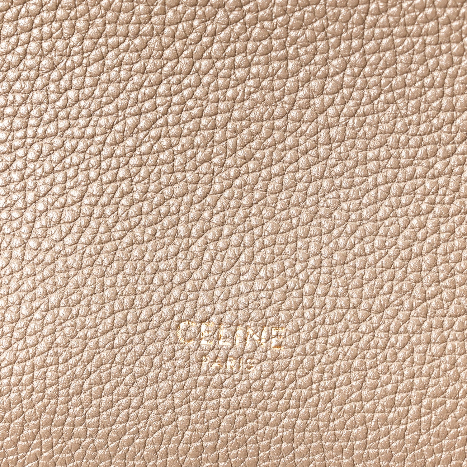Soft Grained Calfskin Small Sangle Bucket Bag Taupe