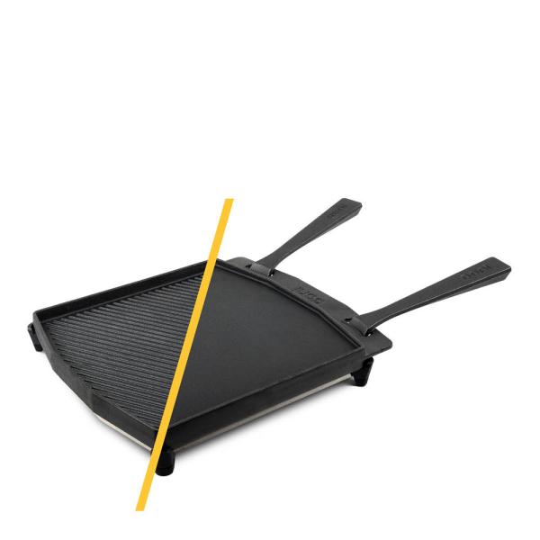 Grizzler tosidig grillplate 32 cm støpejern