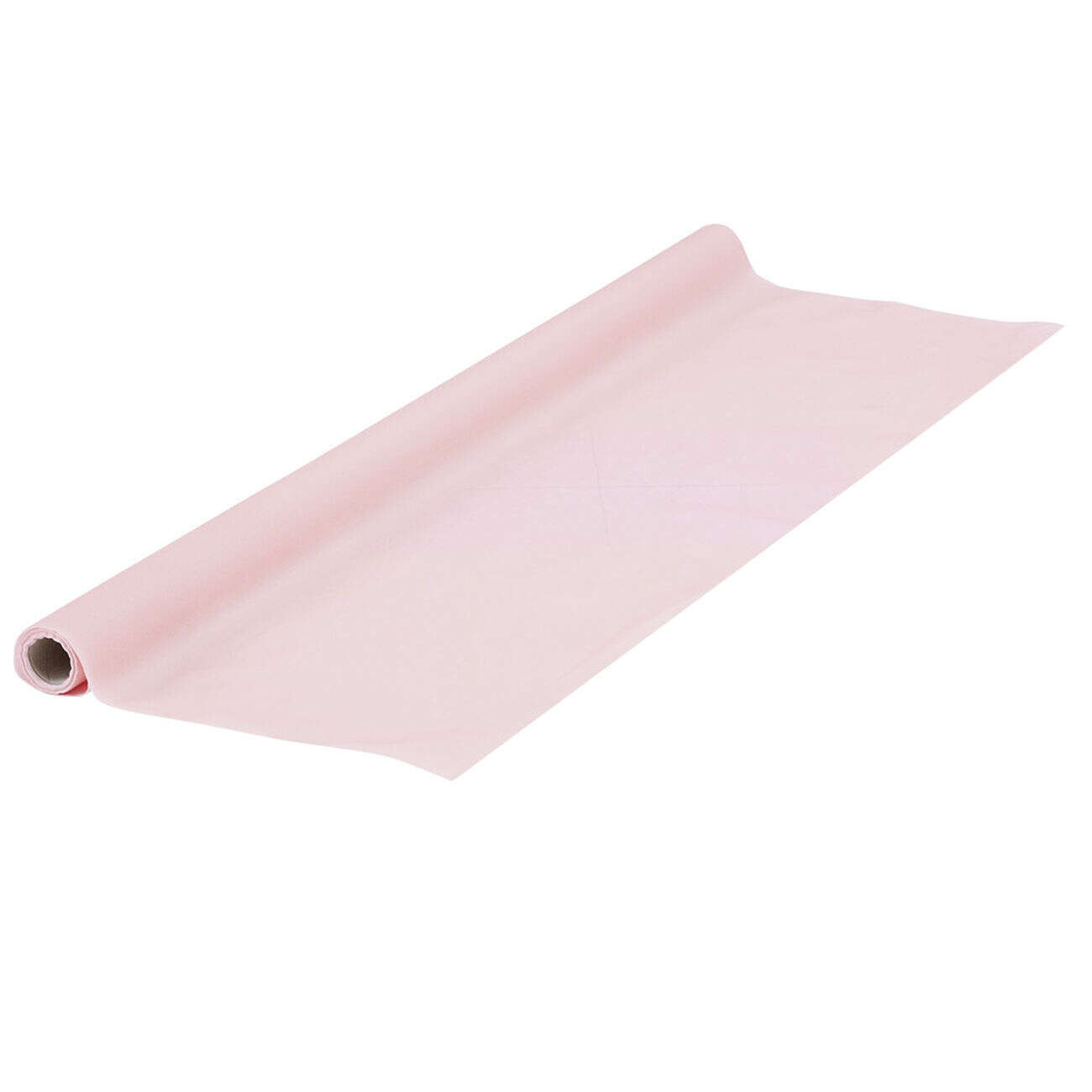 Nappe en papier voie sèche effet tissu rose pâle L 4 m