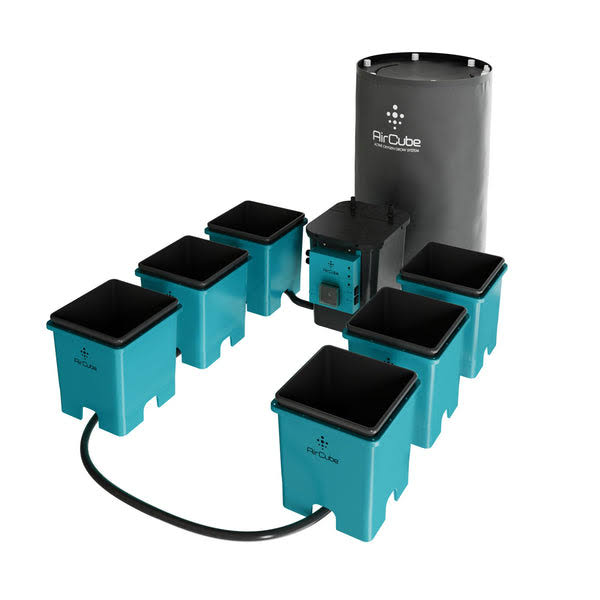 6 Site Hydroponic System Active Oxygen Ebb and Flow Grow System - airCube - 120 Day Satisfaction Guarantee
