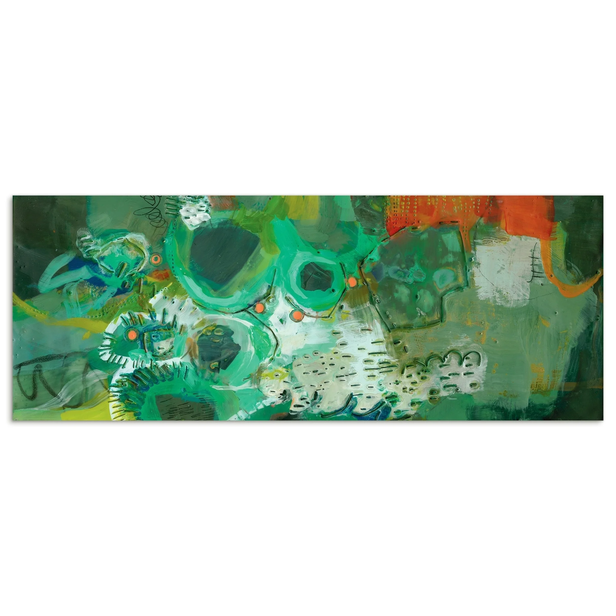 Lolly II Frameless Free Floating Tempered Glass Panel Graphic Wall Art, 63" x 24" x 0.2", Ready to Hang(Lolly II) - Image 6