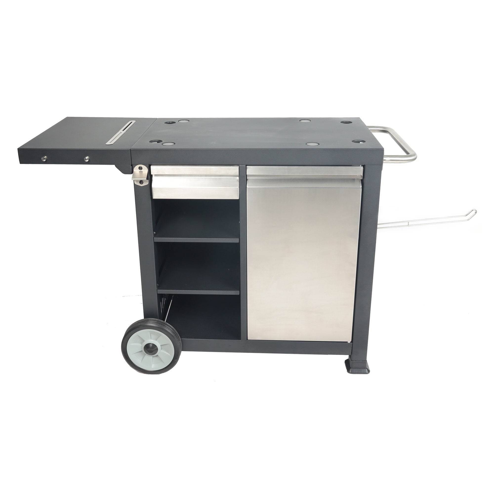 Universal Rolling Prep Cart for Portable Outdoor Griddle and Grills