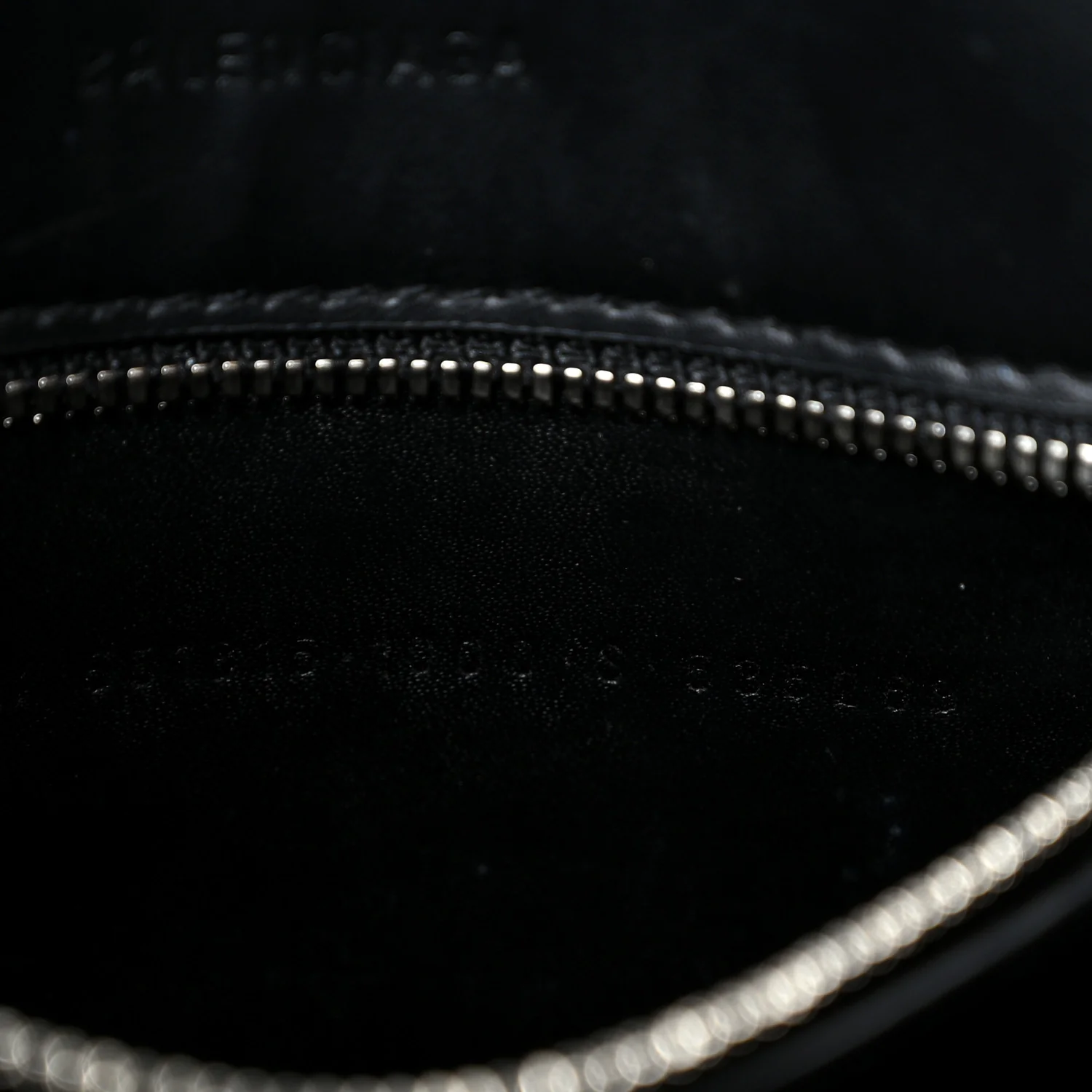 Shiny Calfskin Logo Crocodile Embossed XXS Everyday Tote  Black