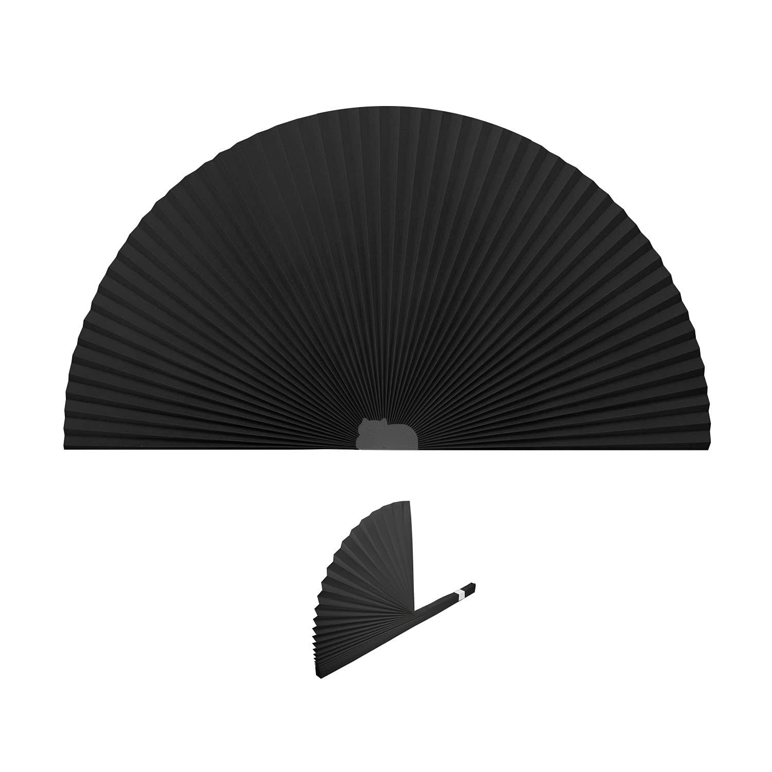 Shery Arch Window Shades Black Pleated Blinds Easy Cut and Install Pleated Shades Blackout Blinds Black 72�� x 36�� (Black)