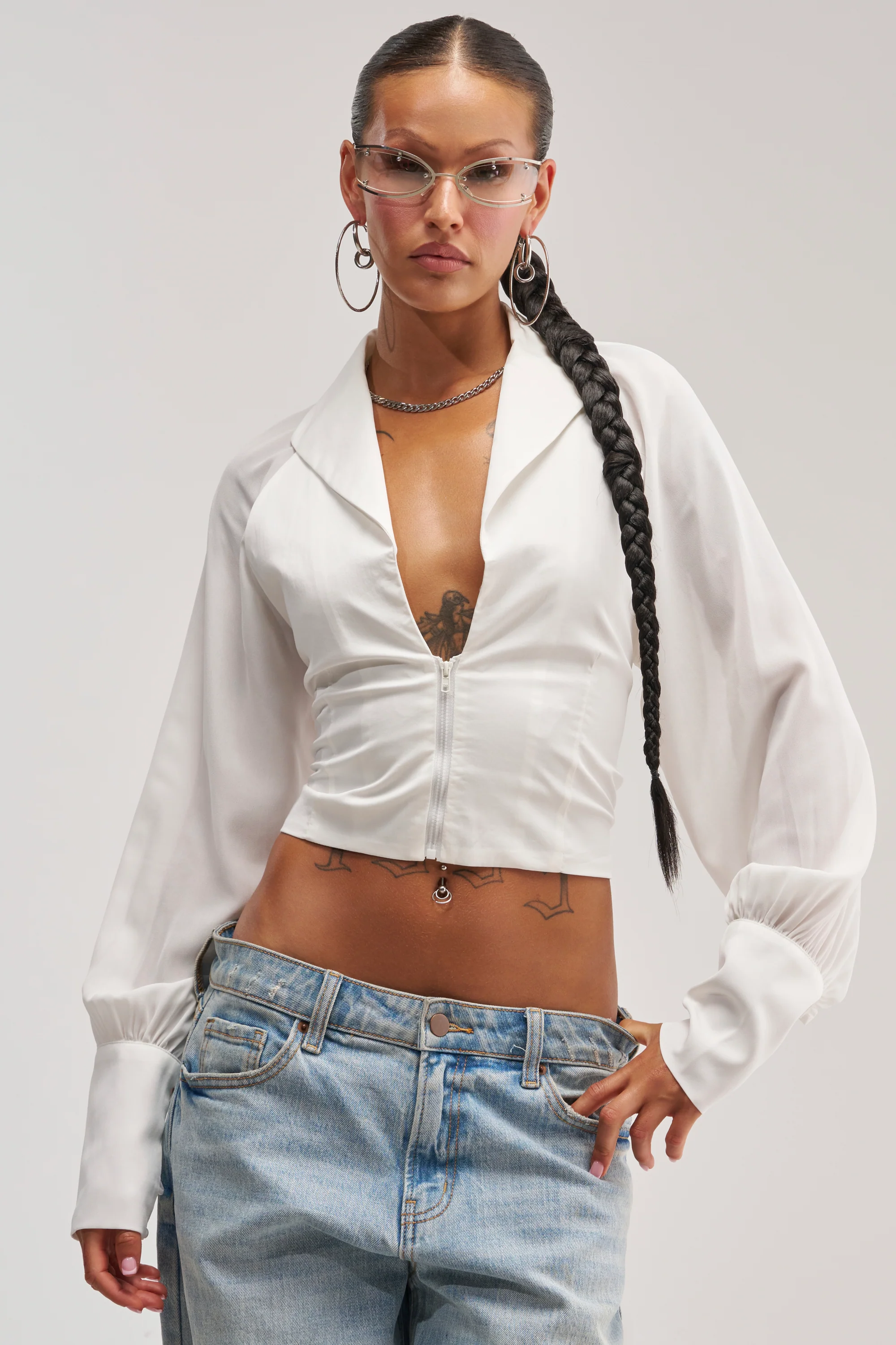 EFFORTLESS CORSET BLOUSE TOP - Akira Store
