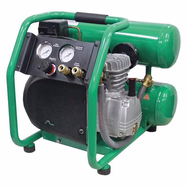 Speedaire Portable Air Compressor,4 gal,Twin Stack 11X355