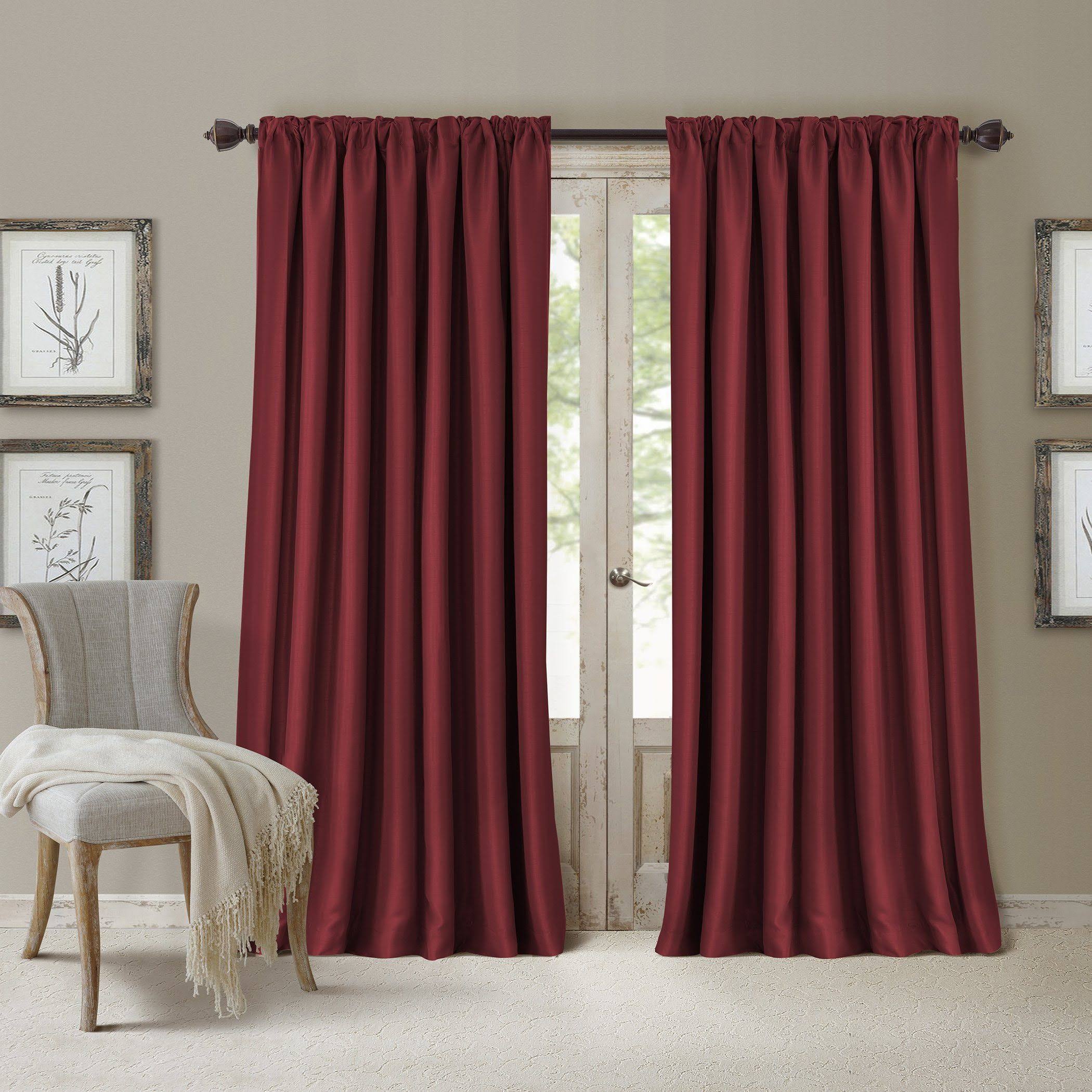 Elrene All Seasons Blackout Curtain Panel Antique Gold