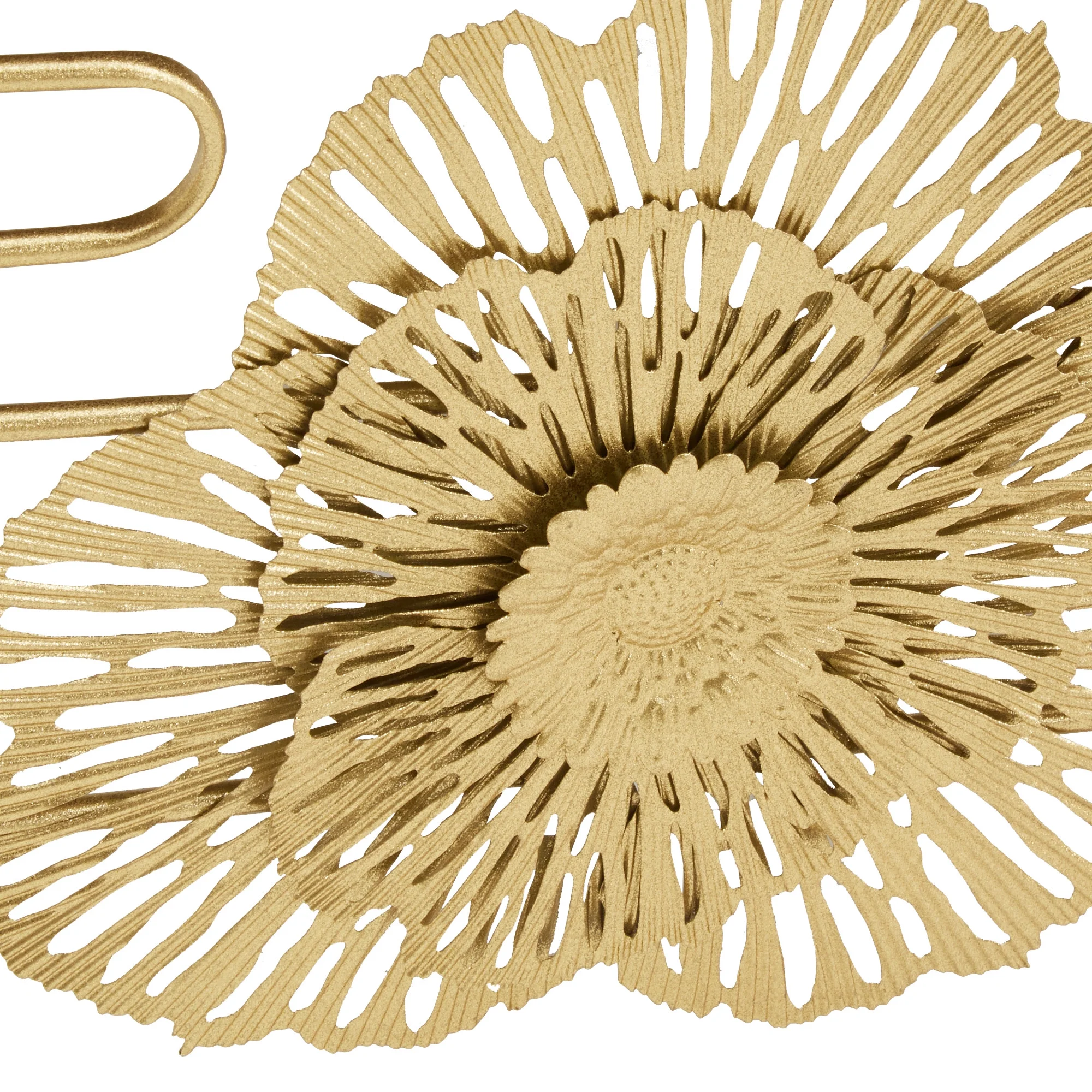 Ditmas Glam Peony and Ginkgo Rectangular Coffee Table with Mirror Top, Gold(Gold) - Image 7