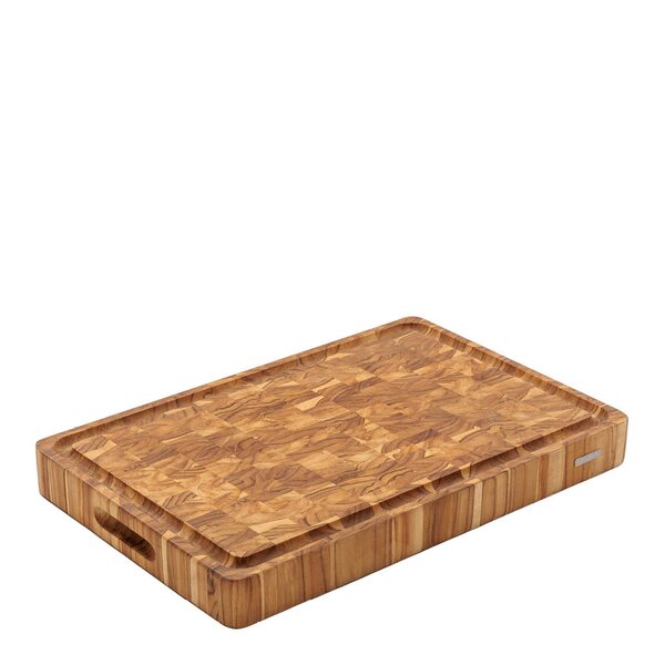 Butcher Block skjærefjøl 60x40x6 cm endeved teak