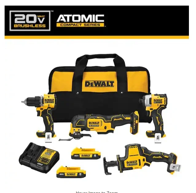DEWALT 20V Max* XR 4 - Tool Combo Kit