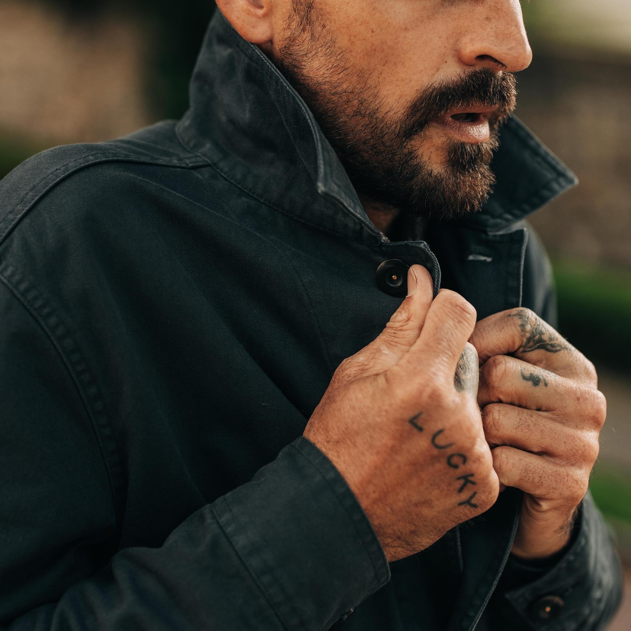 La veste Ojai en sergé de base bleu marine biologique