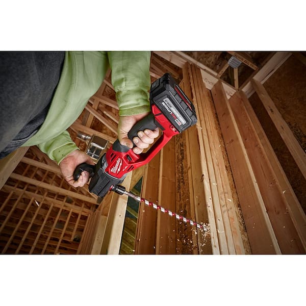 M18 FUEL 18V Lithium Ion Brushless Cordless Hole Hawg 7/16 in Right Angle Drill W/Quick Lok with M18 FUEL Hackzall Image 3