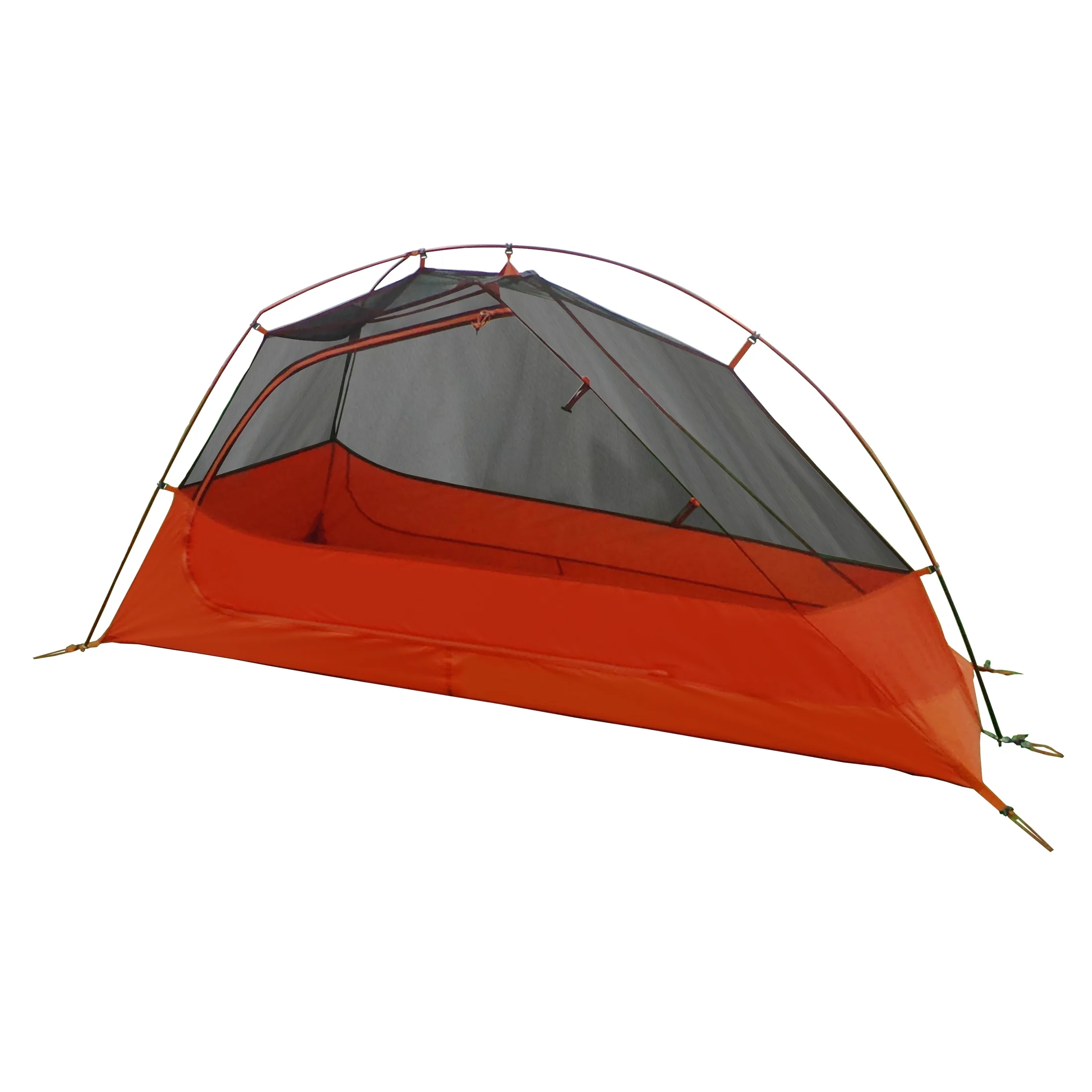 1-Person Lightweight Backpacking Tent, 82 in. x 51 in., 3.65 lb. Carry Weight, Orange - Image 4