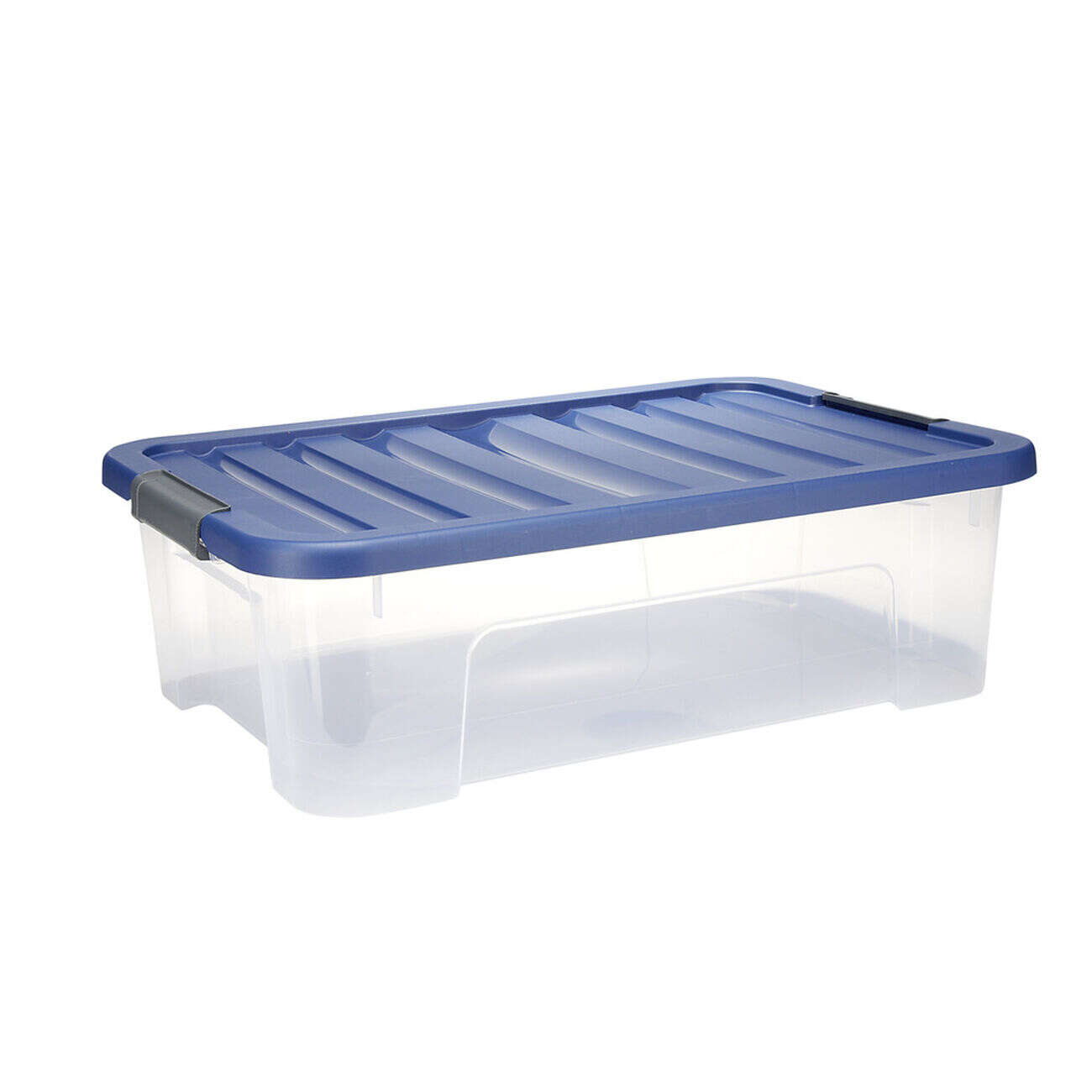 Box plastique 25L avec couvercle à clip 55x17xH39cm