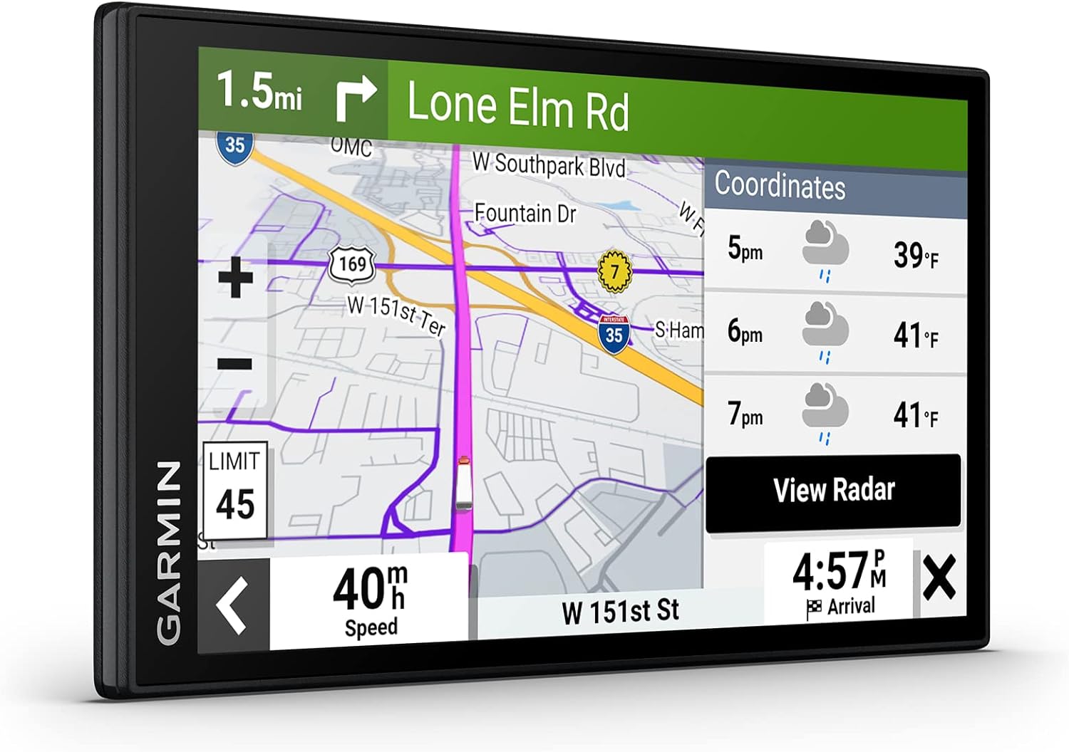 Garmin dezl OTR610  Large  Easy-to-Read 6