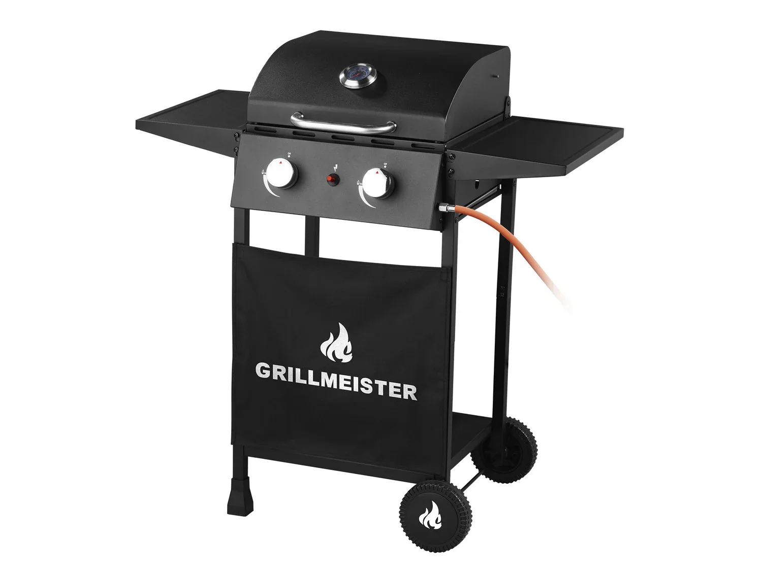 GRILLMEISTER Barbecue  gaz Memphis, 2 zones de cuisson