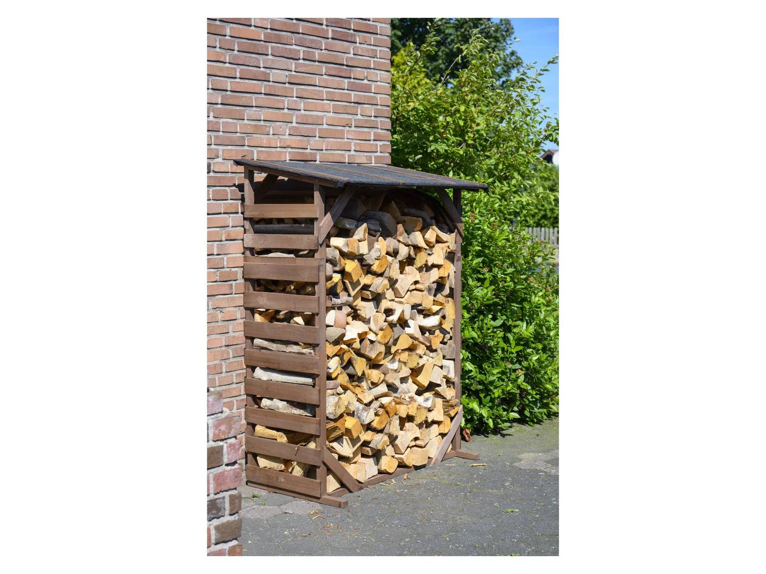 dobar Abri bches Ligno avec toit en bitume, 133 x 77 x 169 cm