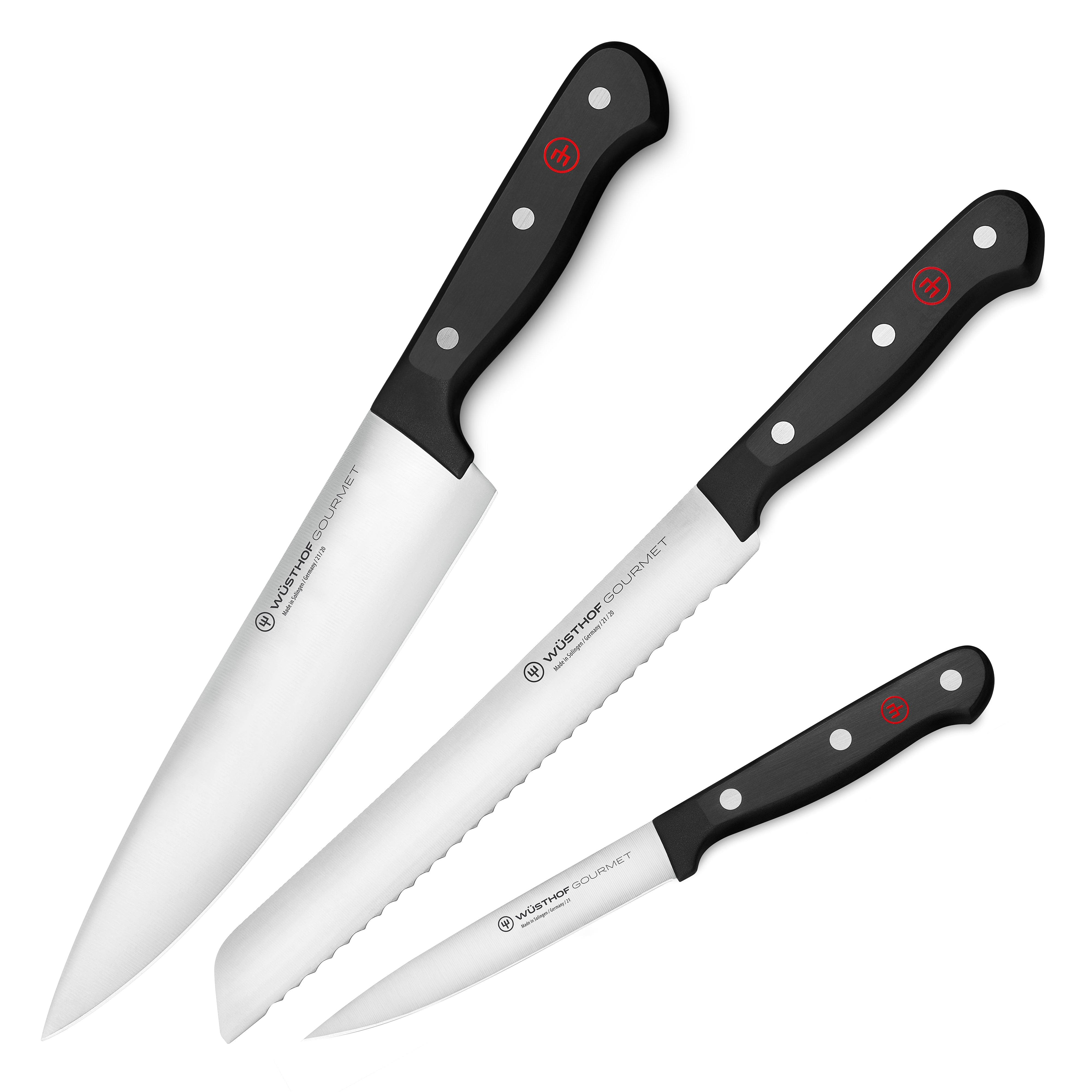 Wusthof Gourmet 3-Piece Knife Starter Set
