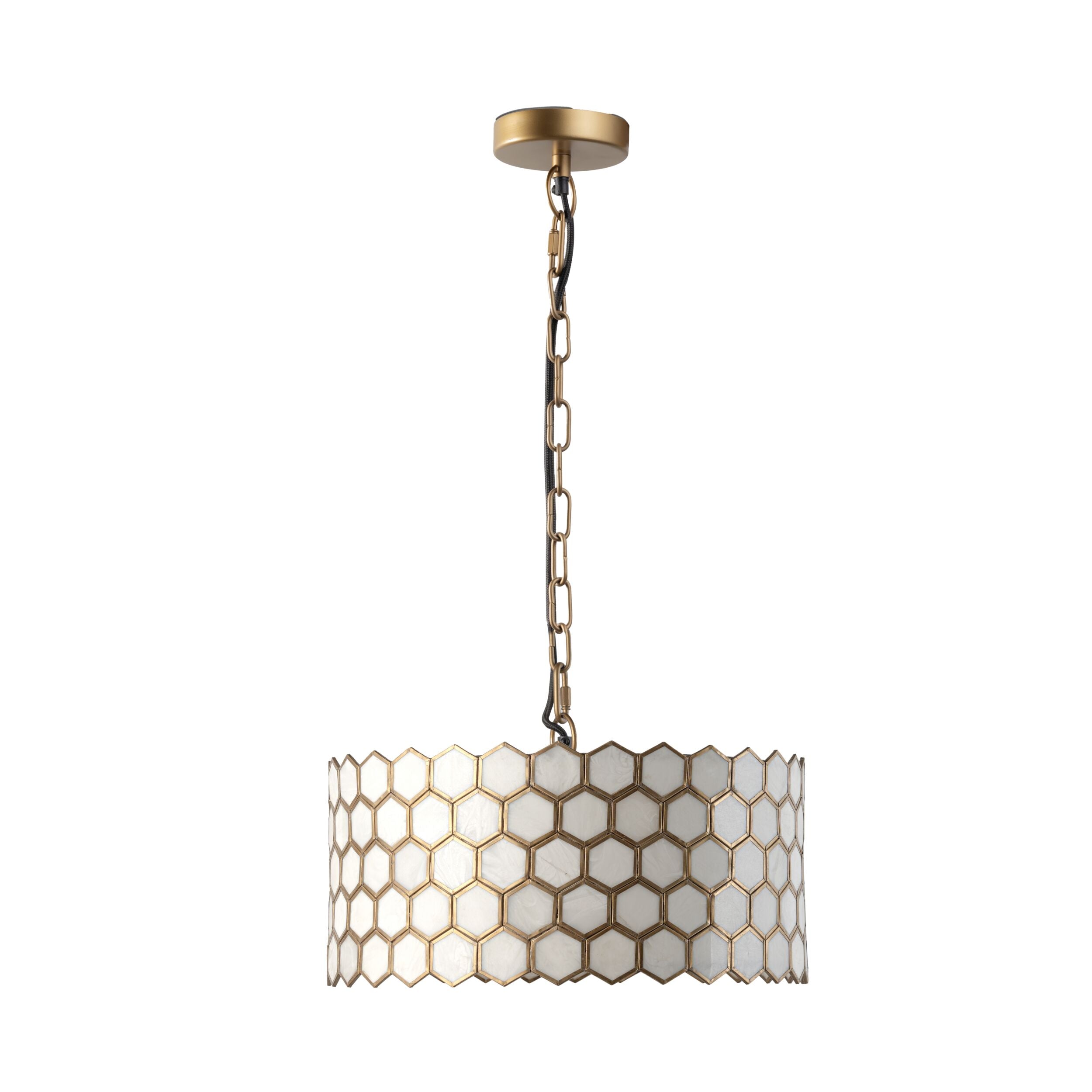 Honeycomb Resin Chandelier Small 44x27cm