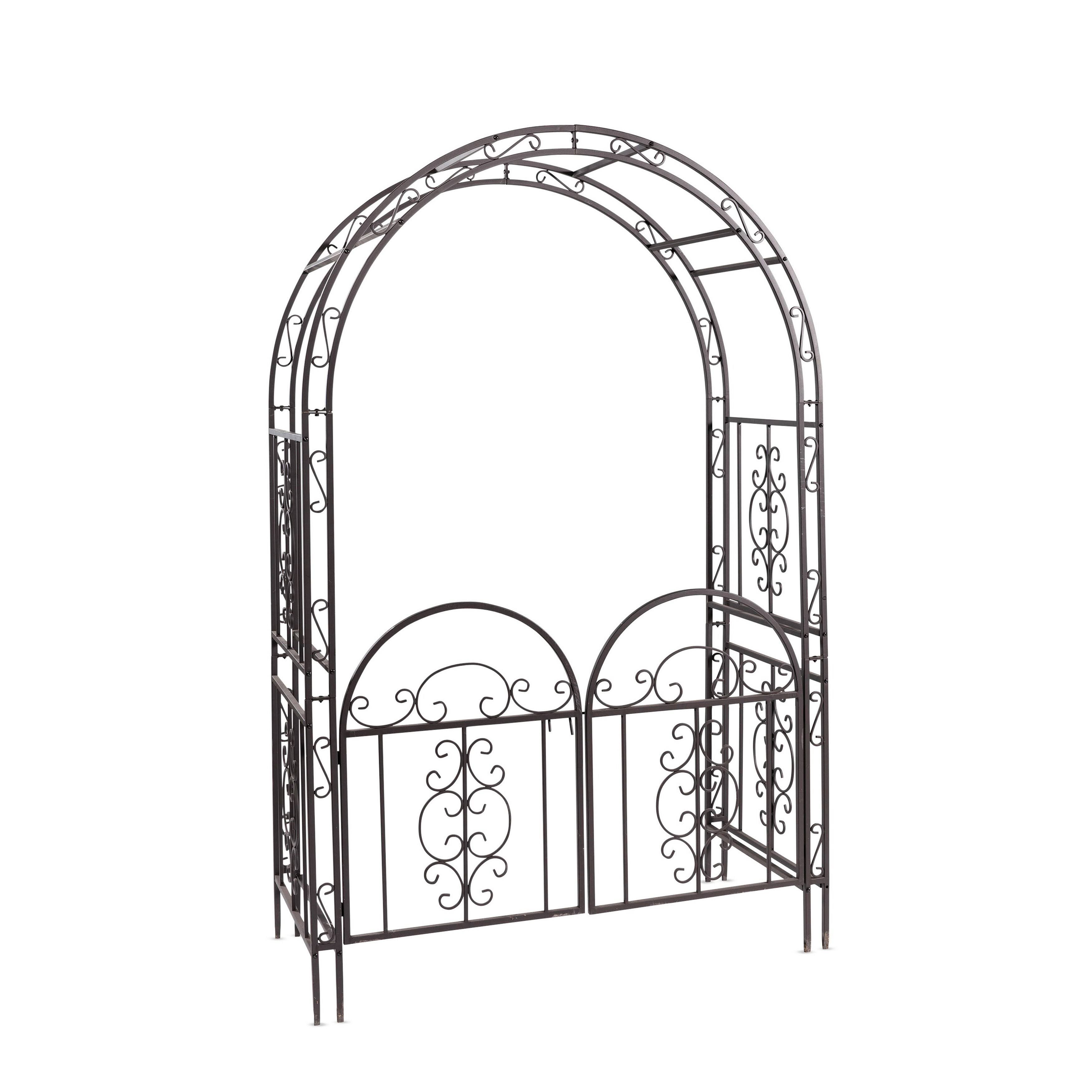 Montebello Iron Garden Arbor with Gate