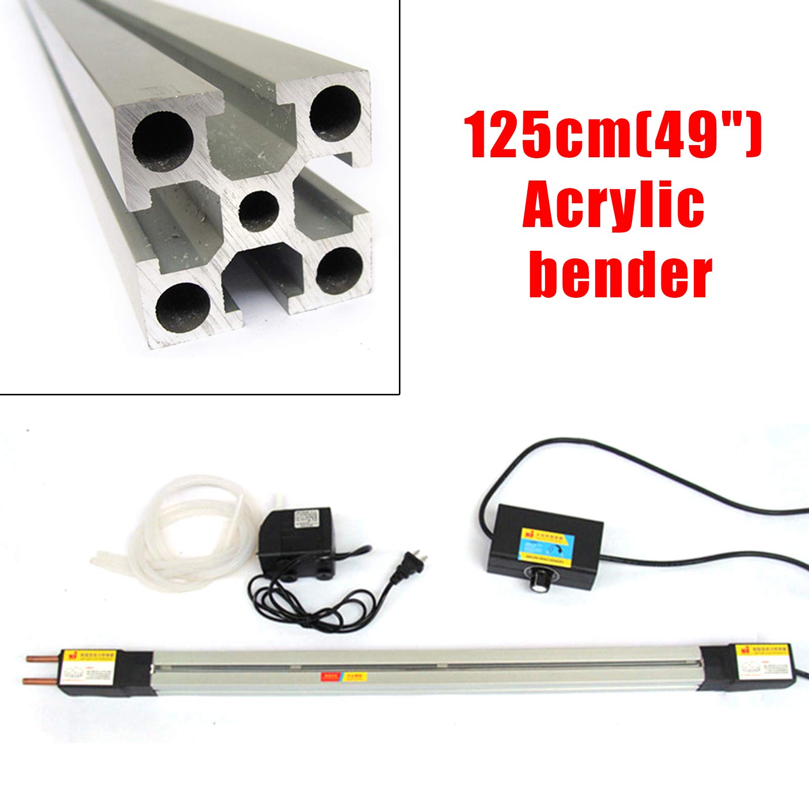 Acrylic PVC Plastic Bender, 110V Plastic Sheet Bender(49.2 Inch) | Acrylic PVC Plastic Bender, Acrylic Heat Bending Machine, Manual Strips Heater with Bracket