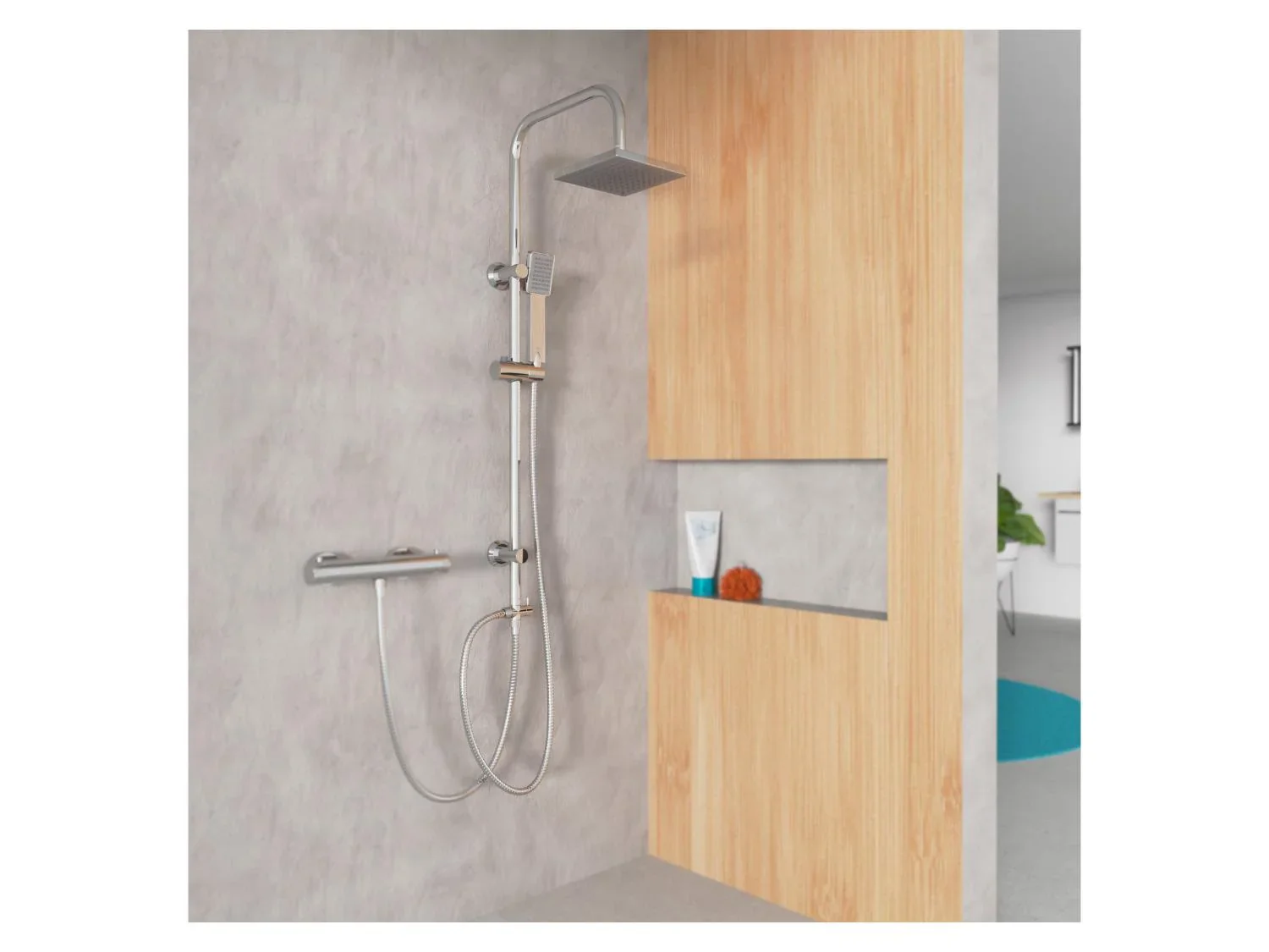 Eisl Colonne de douche effet pluie et douchette EASY ENERGY