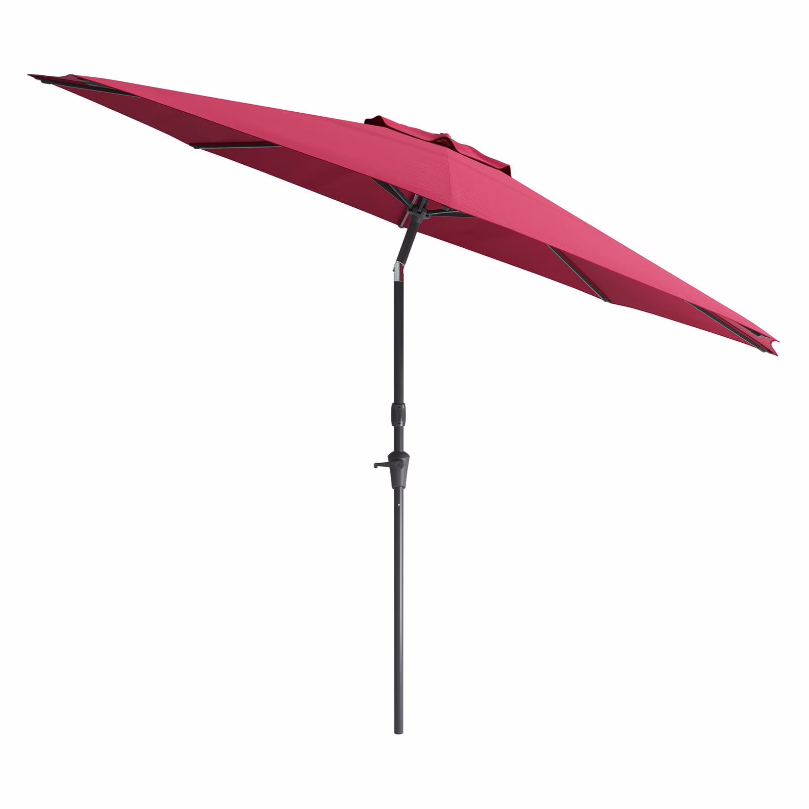 10 Foot Wind Resistant Patio Umbrella, Outdoor Parasol with Crank Tilt, Round Market Umbrella for Patio, Umbrella with Crank, Tilt Umbrella, Outdoor Umbrella, White(Off-White) - Image 5