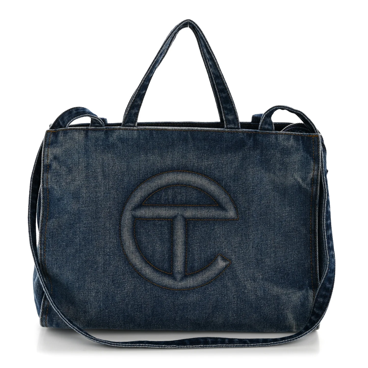 Denim Medium Shopping Bag Blue