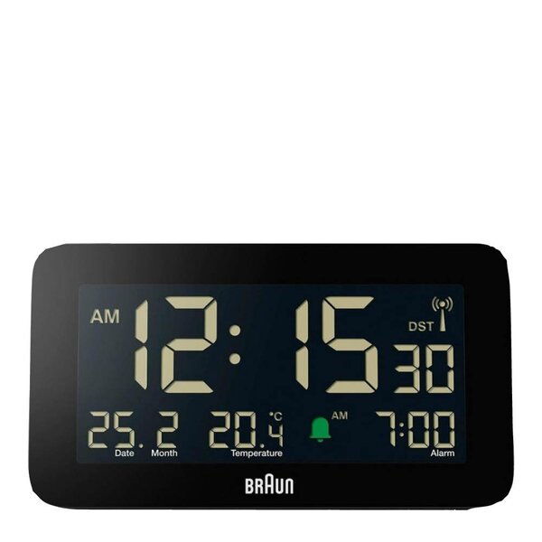 Vekkerklokke digital 13,5 cm svart