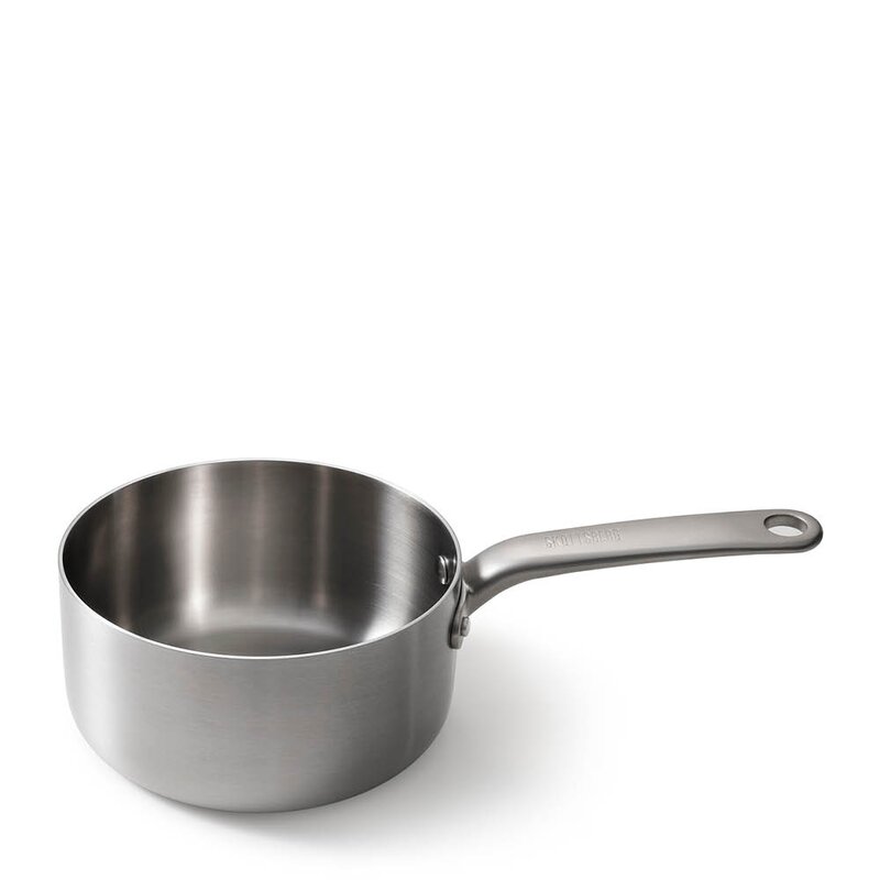 Kasserolle med lokk 18 cm/2,2L rustfritt stål
