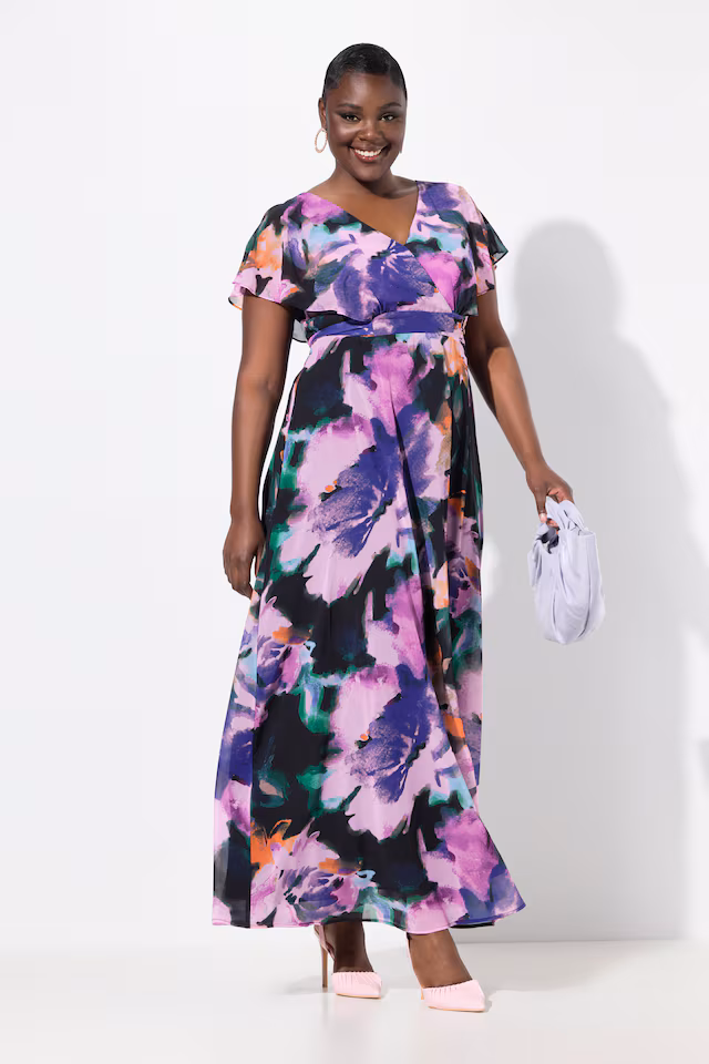 Long Floral Evening Dress