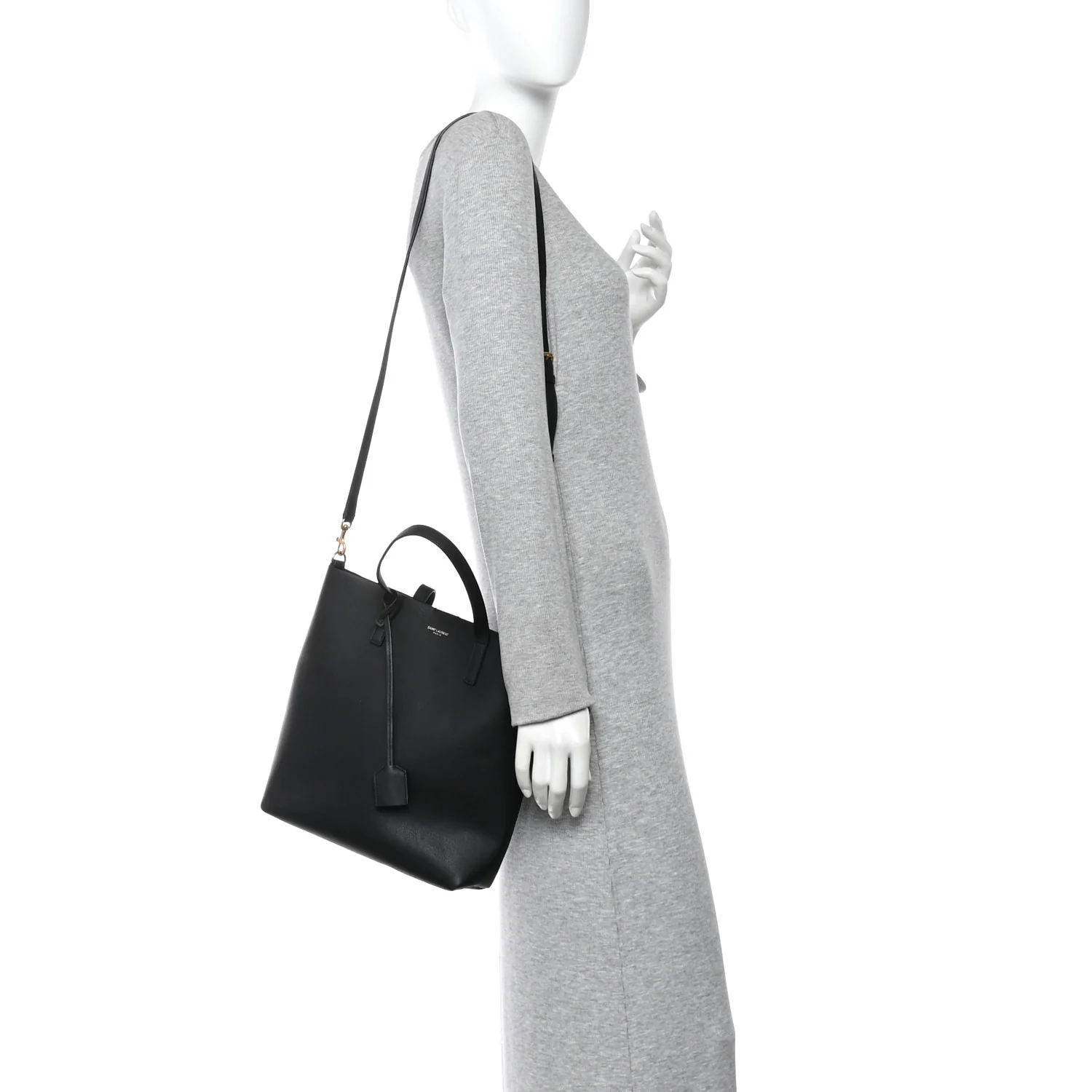 Calfskin Toy Shopping Tote Black