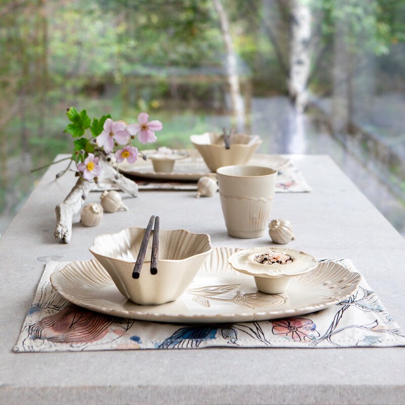 Hanami serveringsfat 35 cm sand