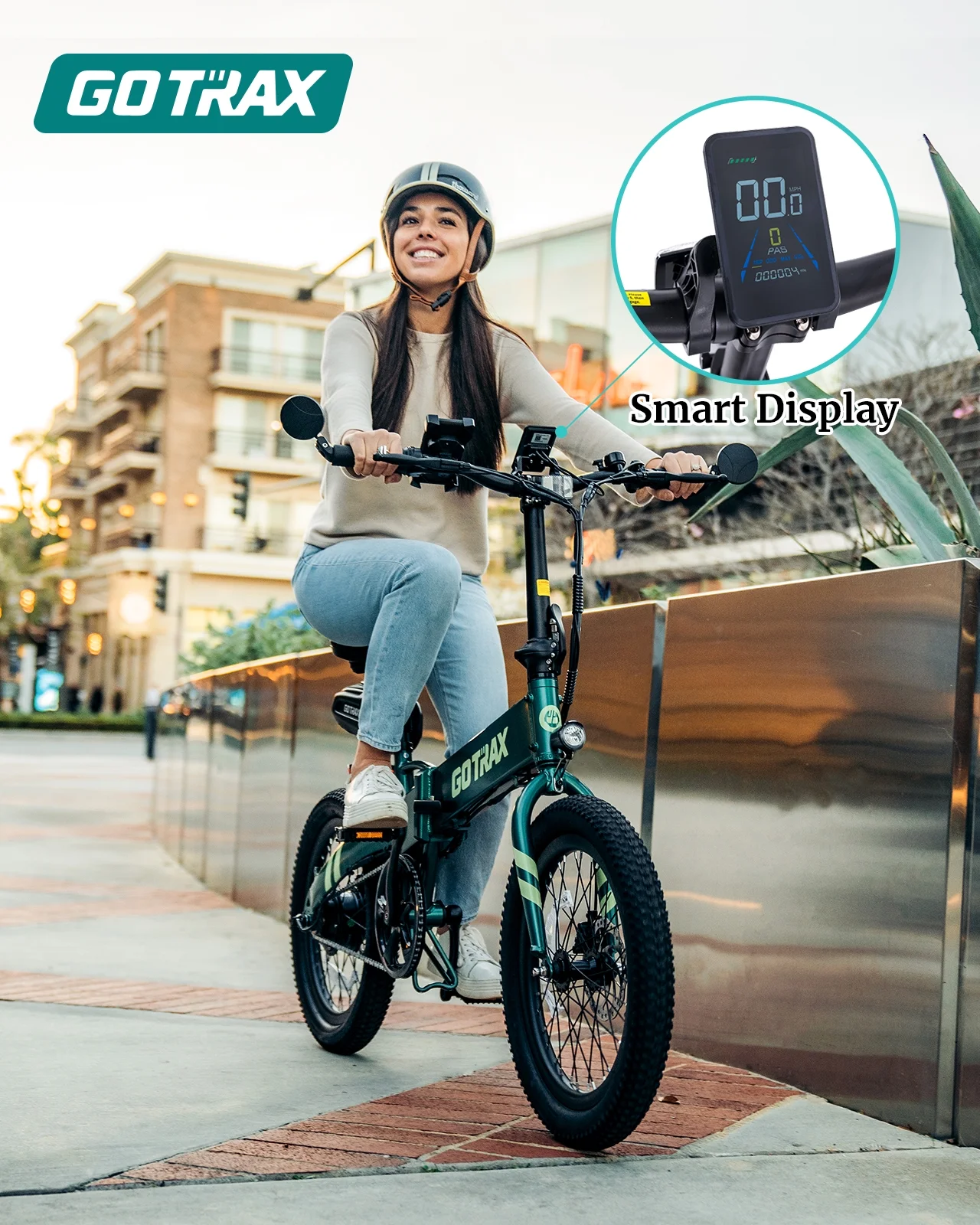 F1V2 20" Adult Folding Electric Bike, 50 Mile Long Range, 48V 10.4Ah Battery, 20MPH Speed, Compact Portable, Black(BLACK) - Image 4