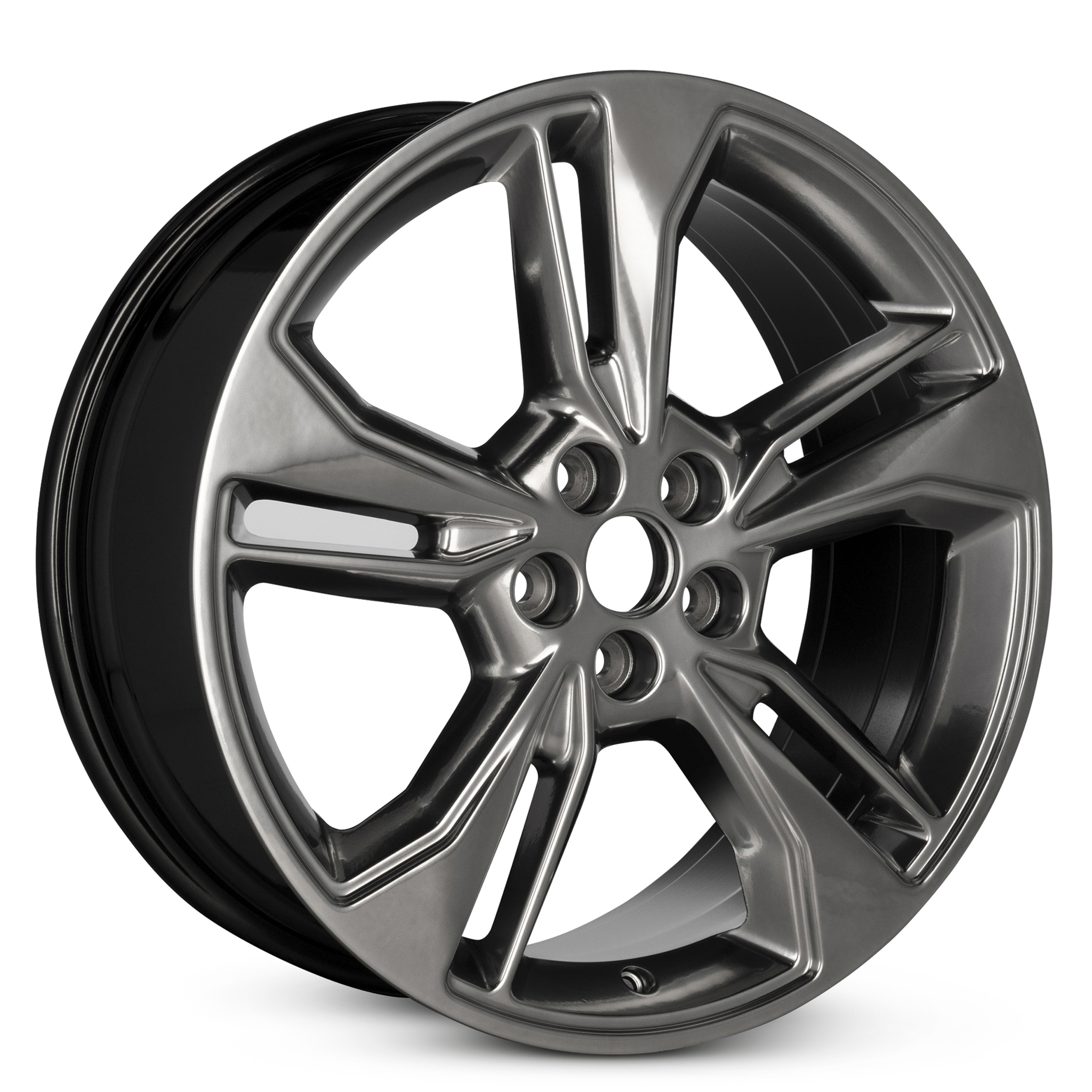 For 2017-2019 Ford Fusion 19 Inch Hyper Black Rim OE Direct Replacement Car Wheel - Image 2