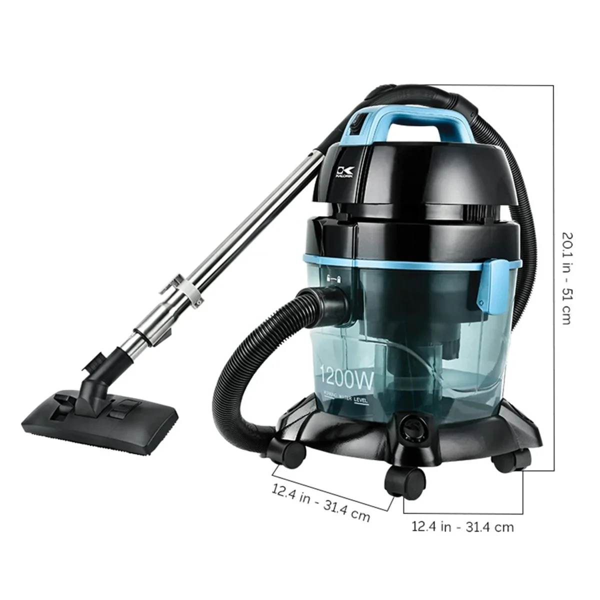 Aspirateur à filtration d'eau, bleu