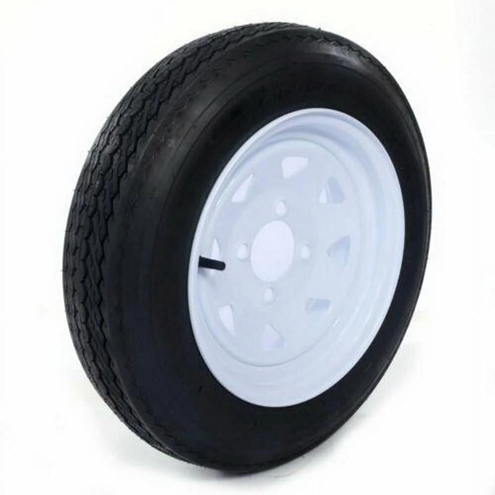 Ktaxon 1 Pair of Trailer Tires & Rims 4.80 - 12 480 - 12 4.80 X 12 4 Lug Wheel White Spoke 780 lb